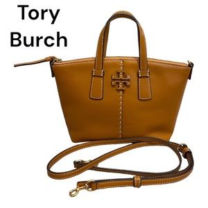 Tory Burch Mini Miller Tote/Crossbody Camel Colored Bag